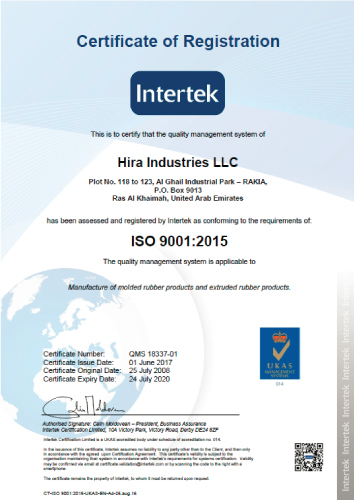 Rubtech ISO 9001:2015